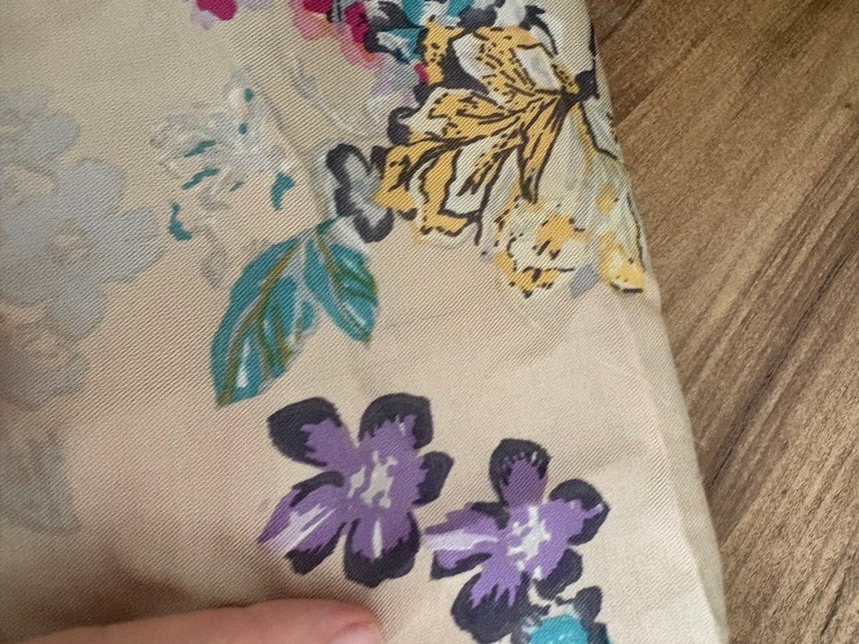 Çiçek Desenli İpekevi  Bohem Kadın Şal - Görsel 3