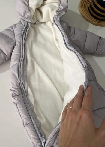 Gri Bebek Tulumu, içi polar - Görsel 3