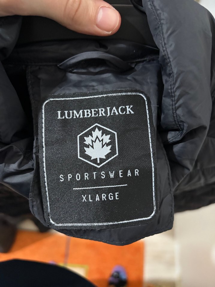 Lumberjack Siyah Kapitone Yelek, Fermuarlı, Yüksek Yakalı - Görsel 3