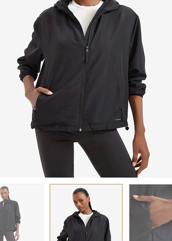 Defacto fit ince kumaş yağmurluk - Görsel 2