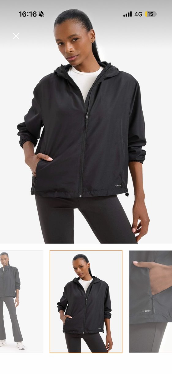 Defacto fit ince kumaş yağmurluk - Görsel 2