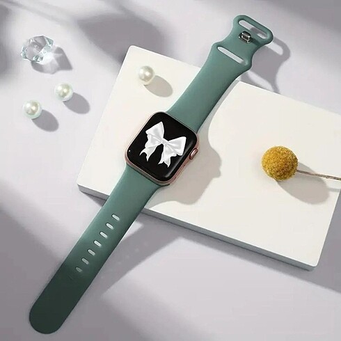 Beden Yeşil Apple Watch silikon Kayış