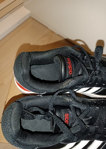 36 Beden siyah Renk Erkek Çocuk Siyah Beyaz Spor Ayakkabı