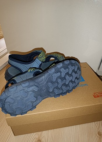 Decathlon Erkek Çocuk Sarı-Gri Velcro Bantlı Terlik