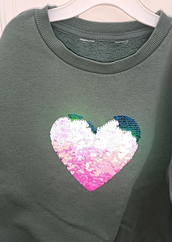Zara Kız Çocuk Payetli Renkli Sweatshirt