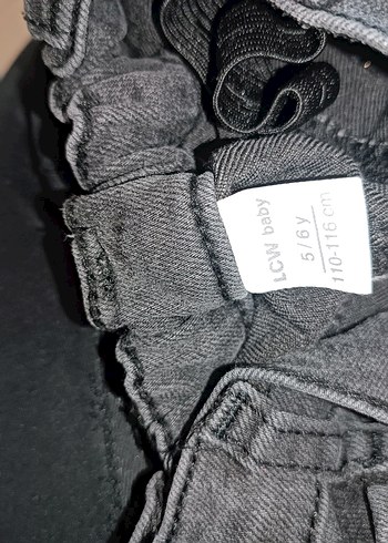 6 Yaş Beden Gri çocuk Denim Pantolon