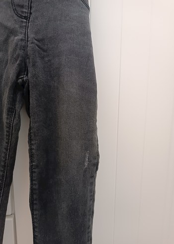 6 Yaş Beden gri Renk Gri çocuk Denim Pantolon