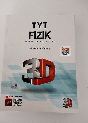 3D yayınları tyt ve ayt fizik soru bankası