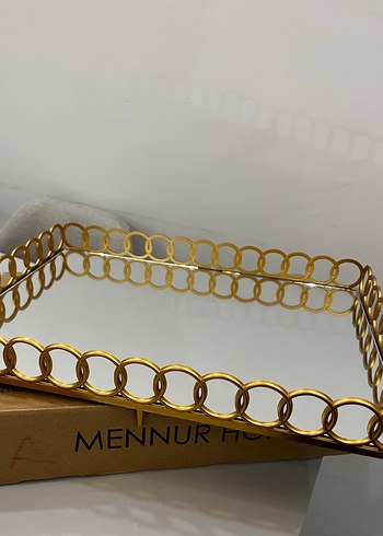  Beden Gold Aynalı Sunum Söz Tepsisi