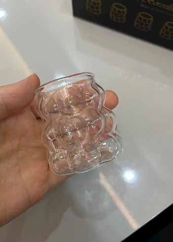  Beden beyaz Renk 6'lı Kahve Yanı Su Bardağı
