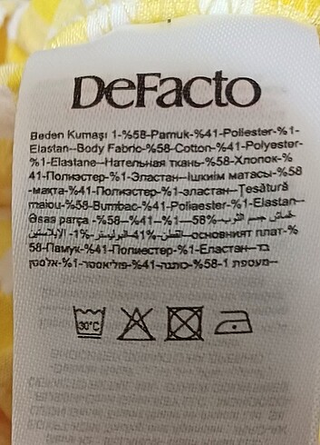 Defacto Defacto sarı elbise 