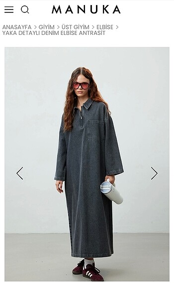 s Beden Manuka denim elbise