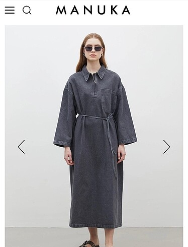 Manuka denim elbise