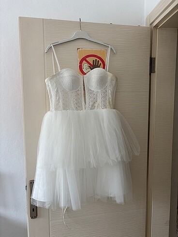 bekarlığa veda için beyaz tütü elbise - Görsel 6