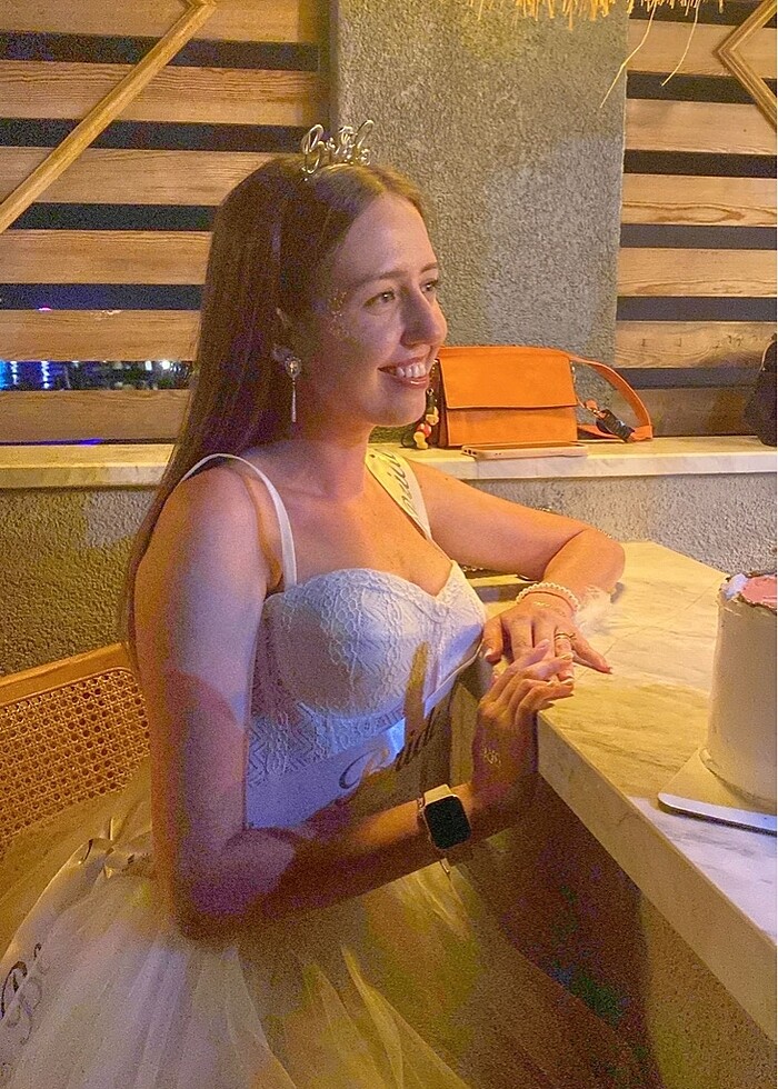 bekarlığa veda için beyaz tütü elbise - Görsel 2