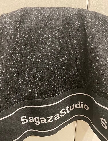 s Beden Trendyol x Sagaza parlak crop