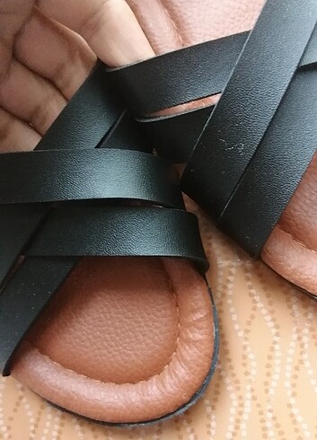 38 Beden siyah Renk Sandalet