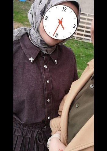 Bordo Uzun Kollu Piliseli Kadın Elbise - Görsel 2