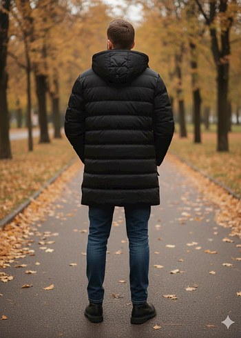 Erkek Uzun mont - Görsel 5