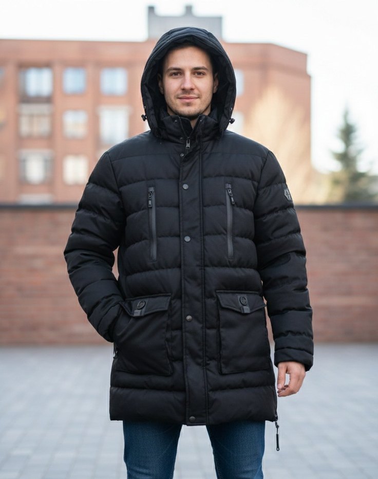 Erkek Uzun mont - Görsel 4