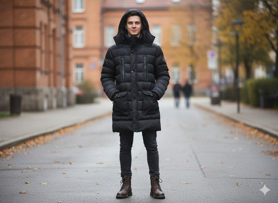 Erkek Uzun mont - Görsel 3