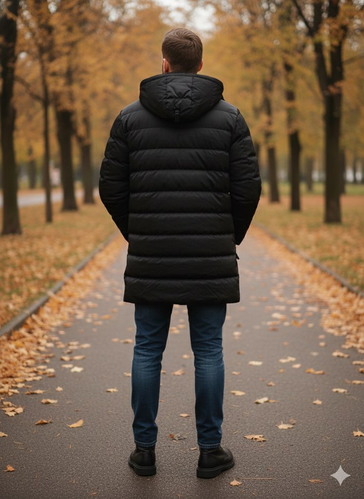 Erkek Uzun mont - Görsel 5