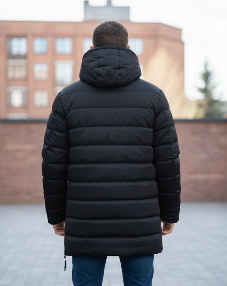 Erkek uzun mont - Görsel 4