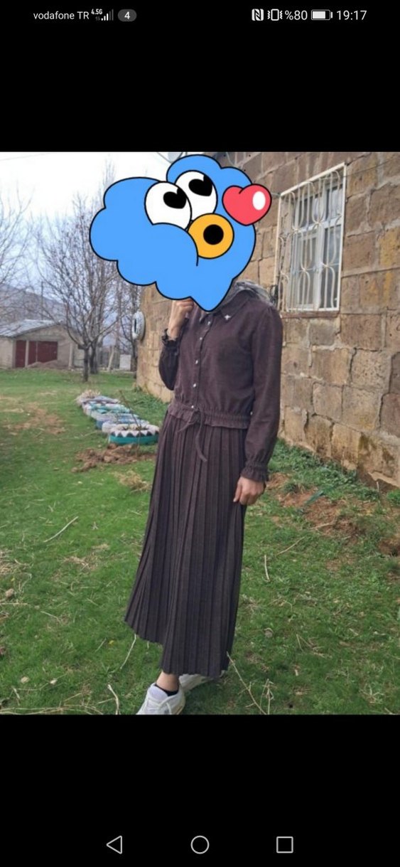 Pileli Uzun Kadın Etek - Görsel 2