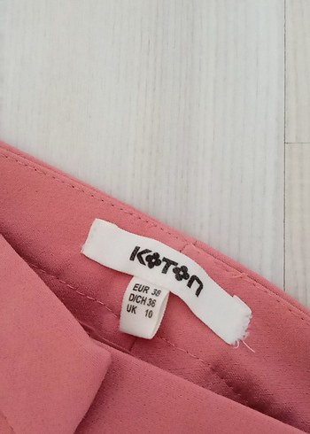 38 Beden Pembe Midi Kadın Kumaş Pantolon