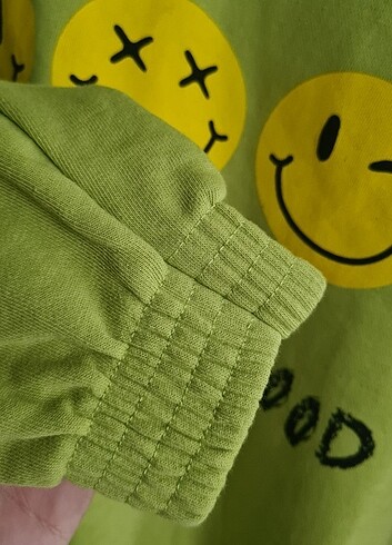 36 Beden yeşil Renk Loya Crop Sweatshirt