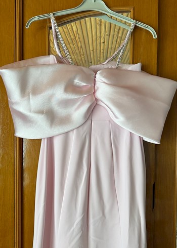 Pudra Pembe Uzun Abiye - Görsel 5