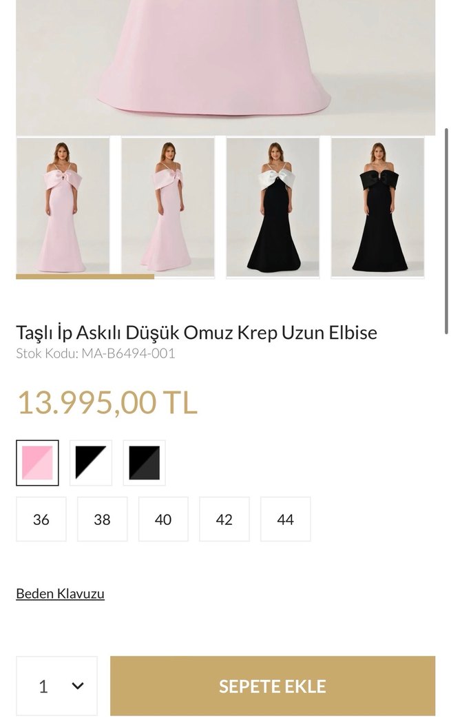 Pudra Pembe Uzun Abiye - Görsel 2