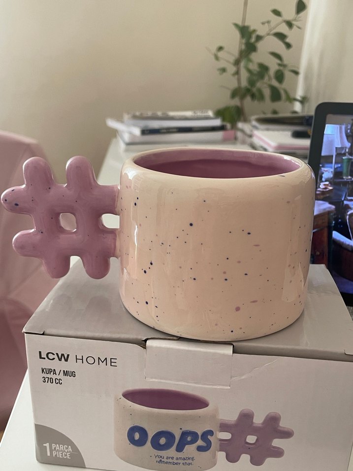 LCW HOME Pembe Pastel OOPS Kupa 370cc - Görsel 2