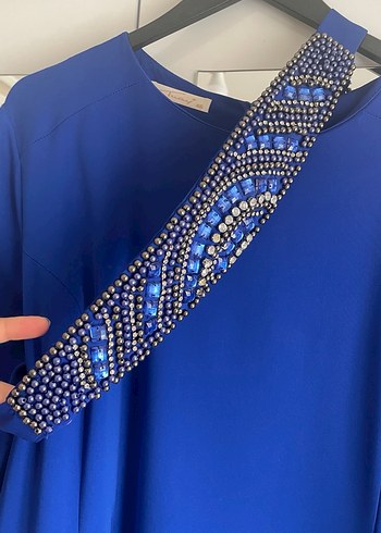 Saks mavisi kadın abiye - Görsel 3