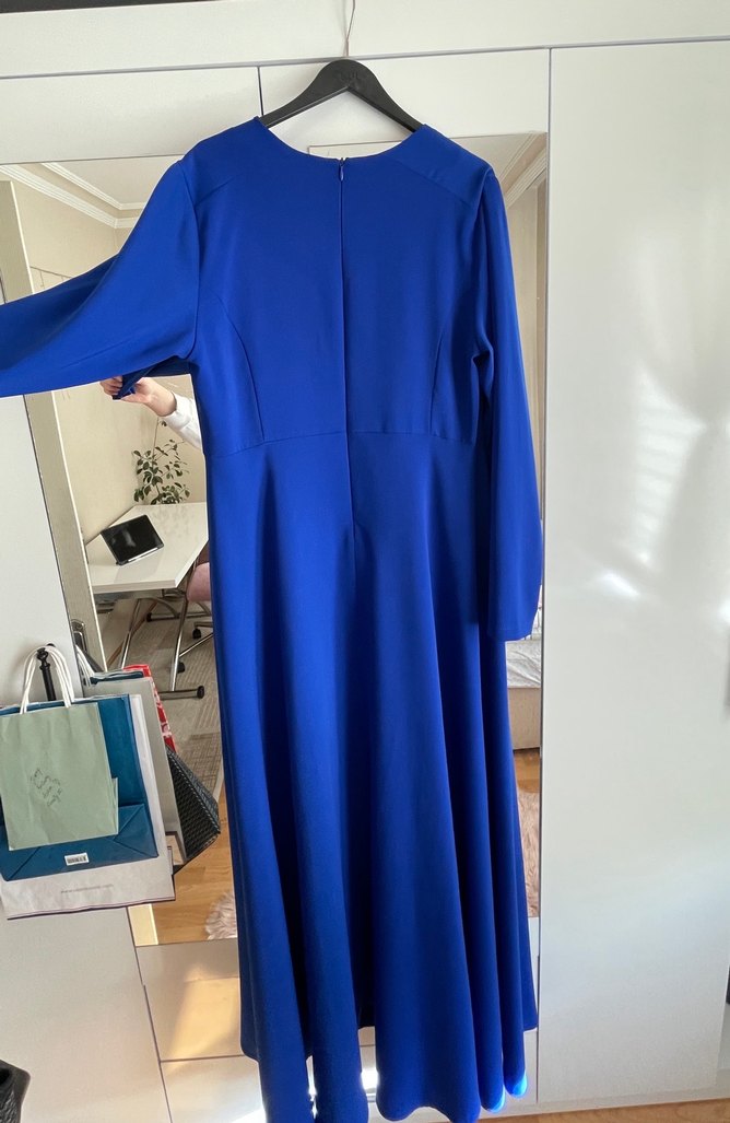 Saks mavisi kadın abiye - Görsel 2