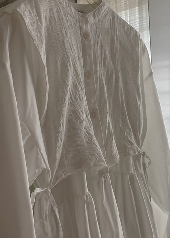 Beyaz Uzun Elbise - Görsel 3