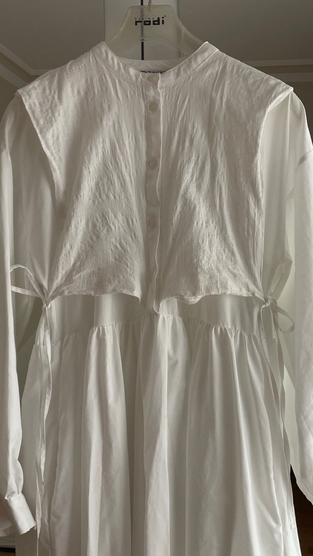 Beyaz Uzun Elbise - Görsel 2