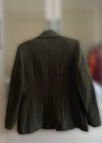 Koyu yeşil  Kadın Blazer Ceket - Görsel 2