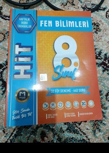 8. Sınıf Fen Bilimleri Mozaik Deneme Kitabı 32 Föy (640 Soru)