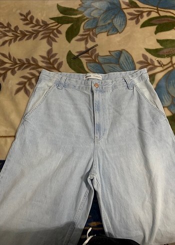 44 Beden mavi Renk bershka baggy jean
