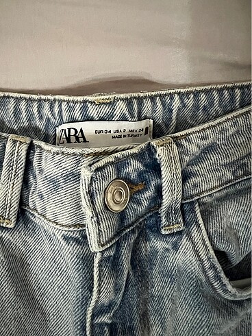 xs Beden zara mom jean