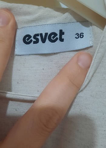 36 Beden Bej Uzun Keten Elbise