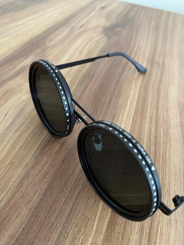 Ayarlanabilir lensli Steampunk güneş gözlüğü - Görsel 5