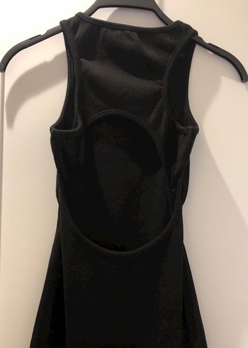 Siyah V Yaka Kadın Uzun Elbise - Görsel 2