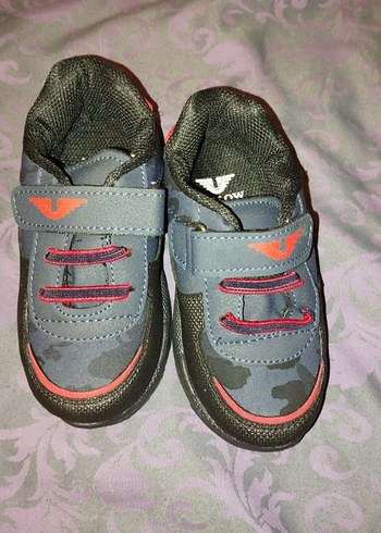 Diğer Gri Erkek Çocuk Sneakerı Velcro Bantlı