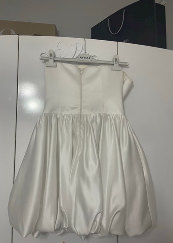 34 Beden Modern Klasik Straplez Mini Elbise