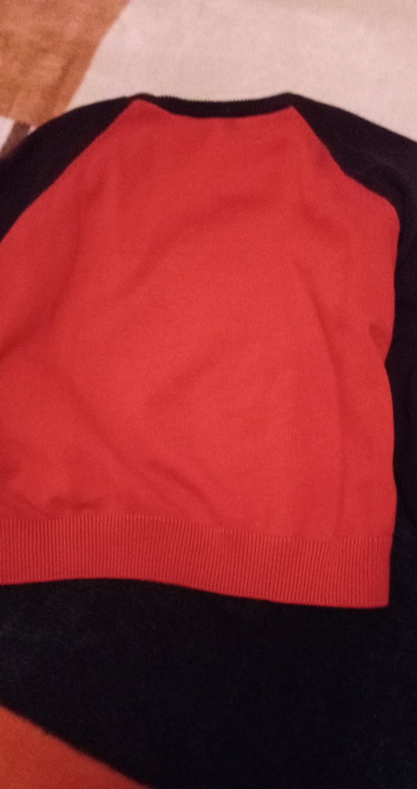 Kırmızı Erkek Çocuk Örme Sweatshirt - Görsel 3