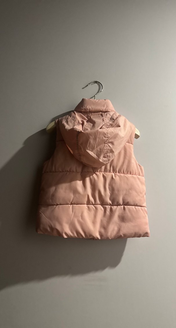 Zara şişne yelek için Fermuarlı Pembe Yelek - Görsel 4