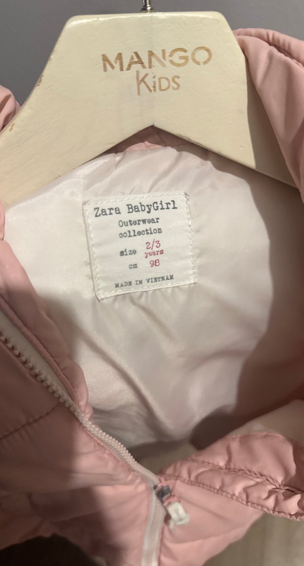 Zara şişne yelek için Fermuarlı Pembe Yelek - Görsel 5