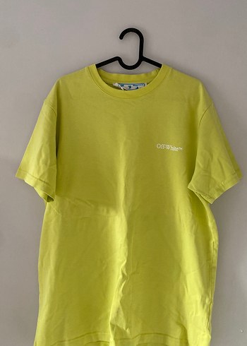 OFF-WHİTE Sarı Oversize Basic Tişört